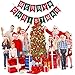 Merry Christmas Banner Christmas Party Garland Bunting Sign for Holiday Party Decoration Favors