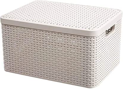 Caja de almacenamiento ~ grandes de almacenamiento con tapa, de