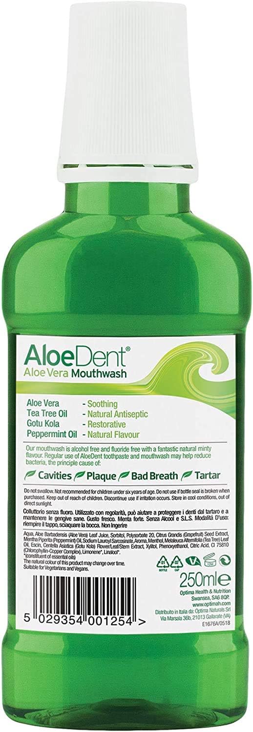Aloe Dent Aloe Vera Mouthwash 250ml - PACK OF 2 by Aloe Dent, 250 ml (Pack of 2) - Image 4