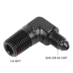 EVIL ENERGY 3AN Male Flare to 1/4" NPT Pipe 90