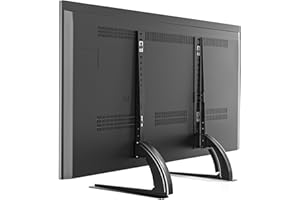 5Rcom TV Stand Mount, Universal TV Stand Tabletop for 22 to 65 inch Plasma LCD LED Flat Screen TVs, Strong TV Legs Holds up to 88lbs, Height Adjustable TV Base, Max VESA 800 x 500mm