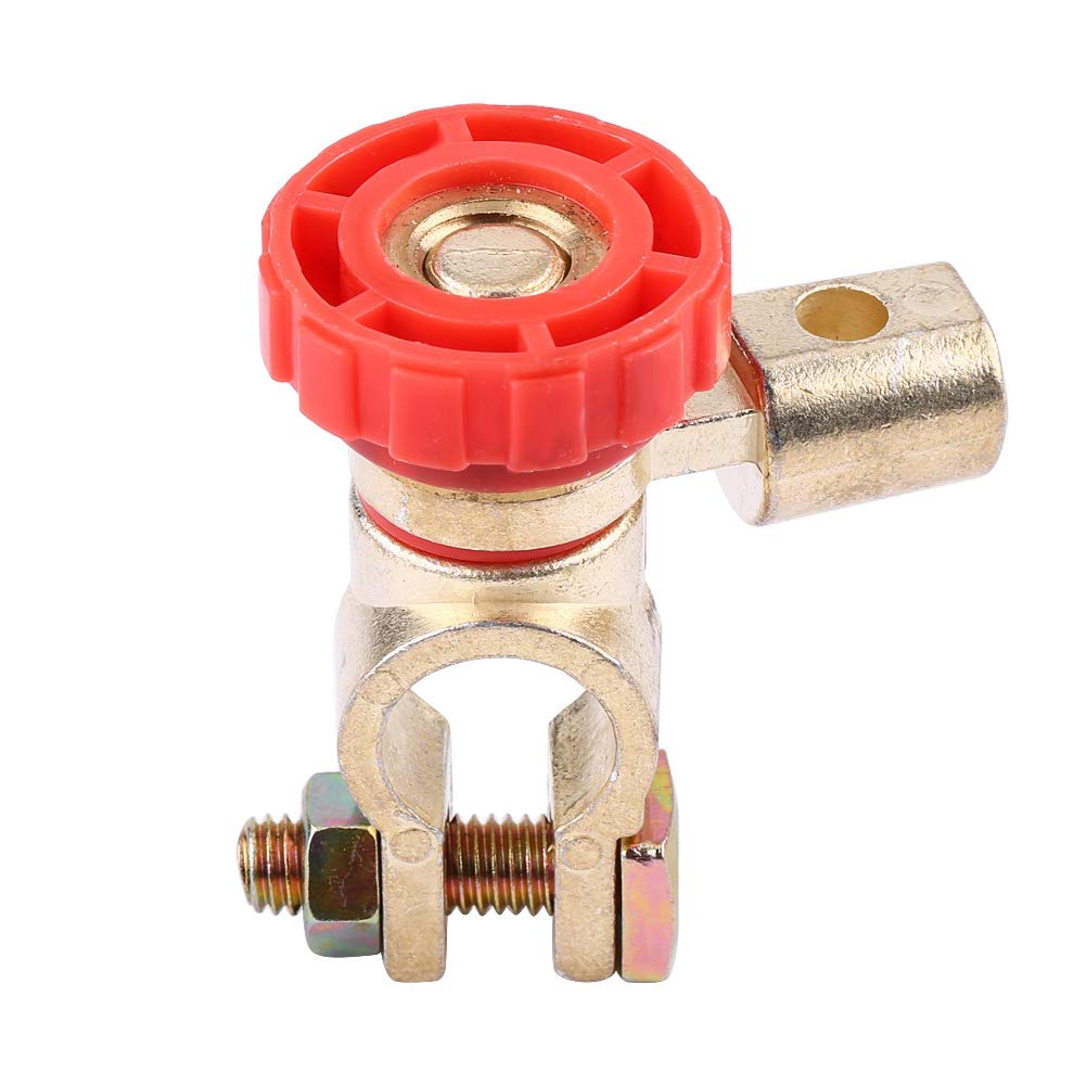 Battery Isolator Switch Car Auto Metal Battery Link Terminal Off Switch Master Disconnect Isolator Red