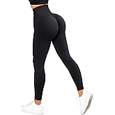 RXRXCOCO Womens High Waist Tummy Control Leggings Ruched Butt Lift Yoga Pants Workout Tights