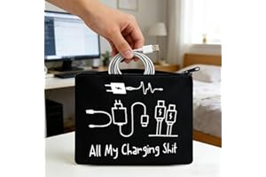 All My Charging Bag Portable Electronics Organizer Pouch Travel Cable Management Case Waterproof Tech Accessories Storage for