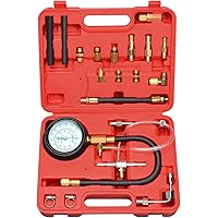 Prokomon 0-140 PSI Fuel Injection Pump Pressure Test; Fuel Pressure Tester Kit for Most of Cars and Trucks
