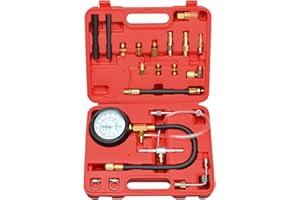 Prokomon 0-140 PSI Fuel Injection Pump Pressure Test; Fuel Pressure Tester Kit for Most of Cars and Trucks