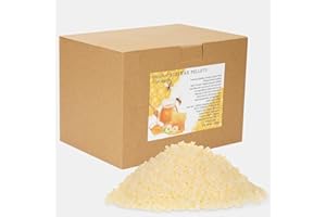 SMINIKER 5LB Beeswax Pellets Beeswax for Candle Making Beeswax Pellets for Skin Beeswax Beads Beeswax Bulk Beeswax for DIY Making and Craft Project