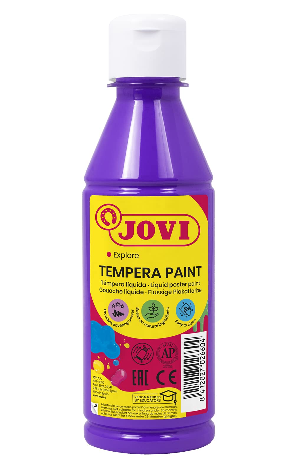 Tempera LIQUIDA Jovi School 250ml Purple