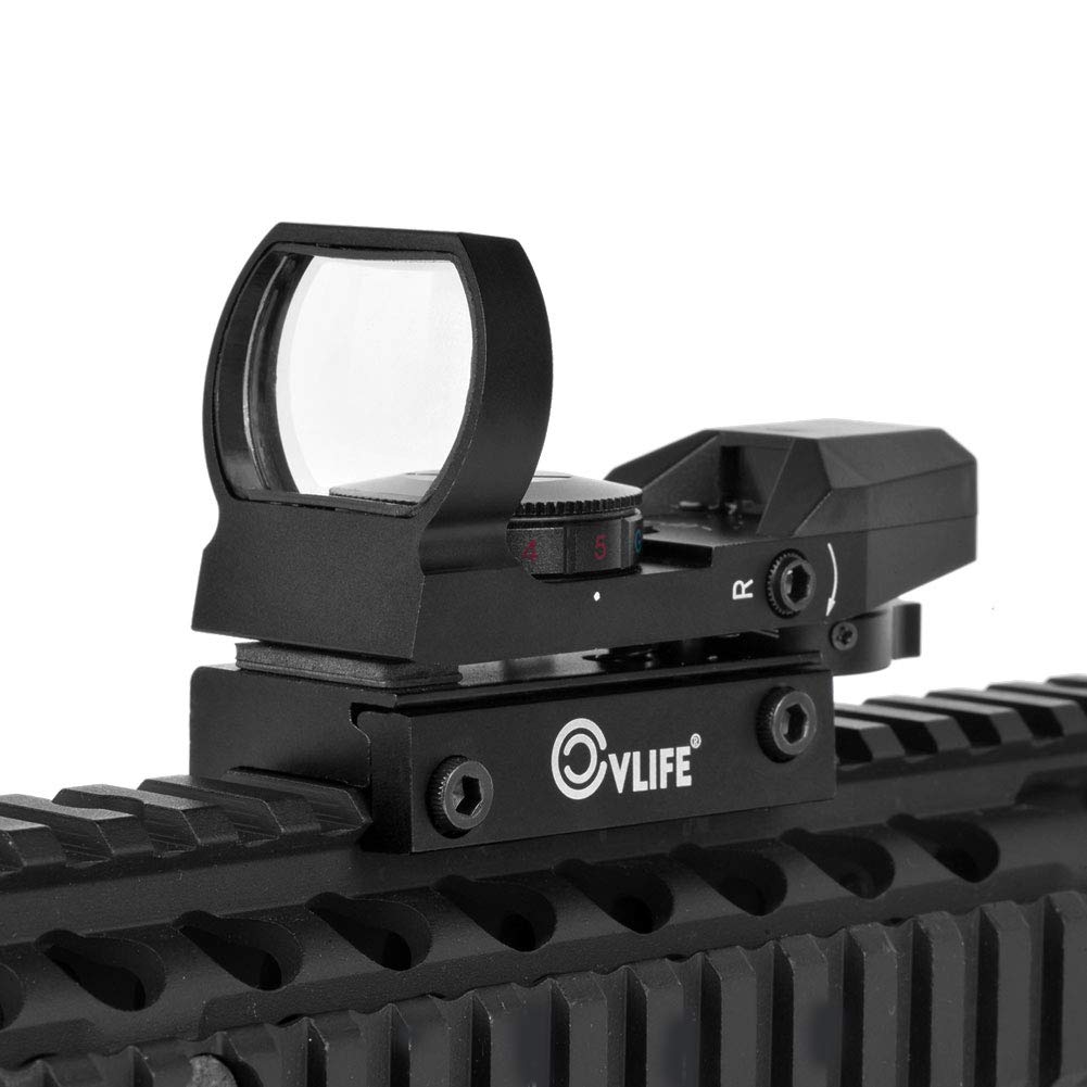 CVLIFE 1X22X33 Red Green Dot Gun Sight Scope Reflex Sight with 20mm