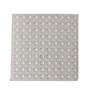 Magideal Round Adhesive Silicone Bumpers Door Cabinet Drawer Safety Stopper Mute Buffer (3x8mm, 100 Pieces/1 Sheet)
