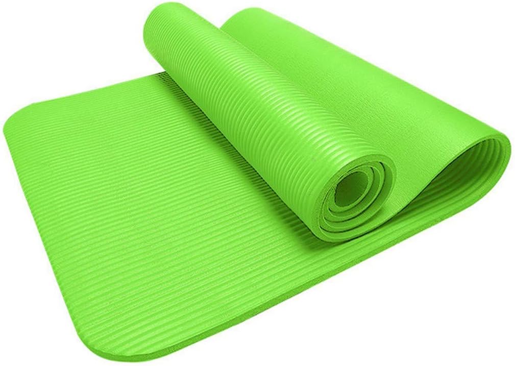 COLNER Thick Exercise Yoga Floor Mat Nbr 183 x55 x0.4cm Great for Camping Cardio Workouts Pilates Gymnastics with Carrying Strap
