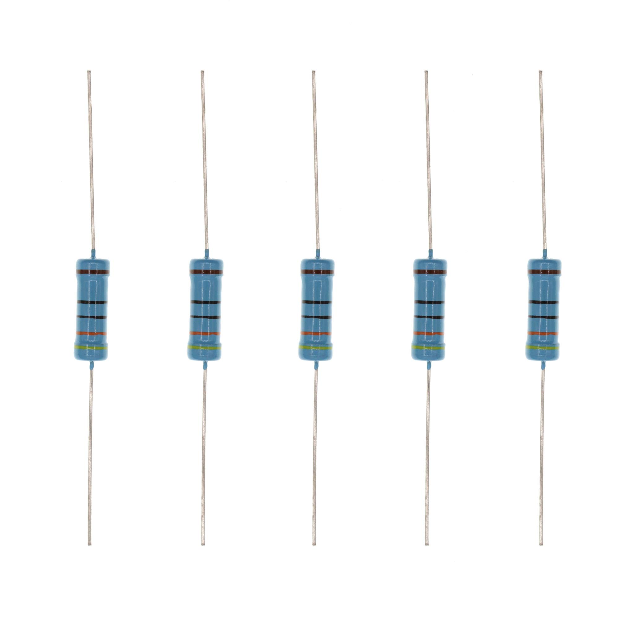 HUABAN 20PCS 3W 3 Watts 430R 430 Ohm 1% Metal Film Resistor