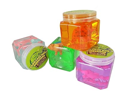 VIBGYOR Bubble Making Crystal Clear Clay Slime Putty Mud with Free Animal Figure for Kids Non-Toxic Sludge Toy (Pack of 2)