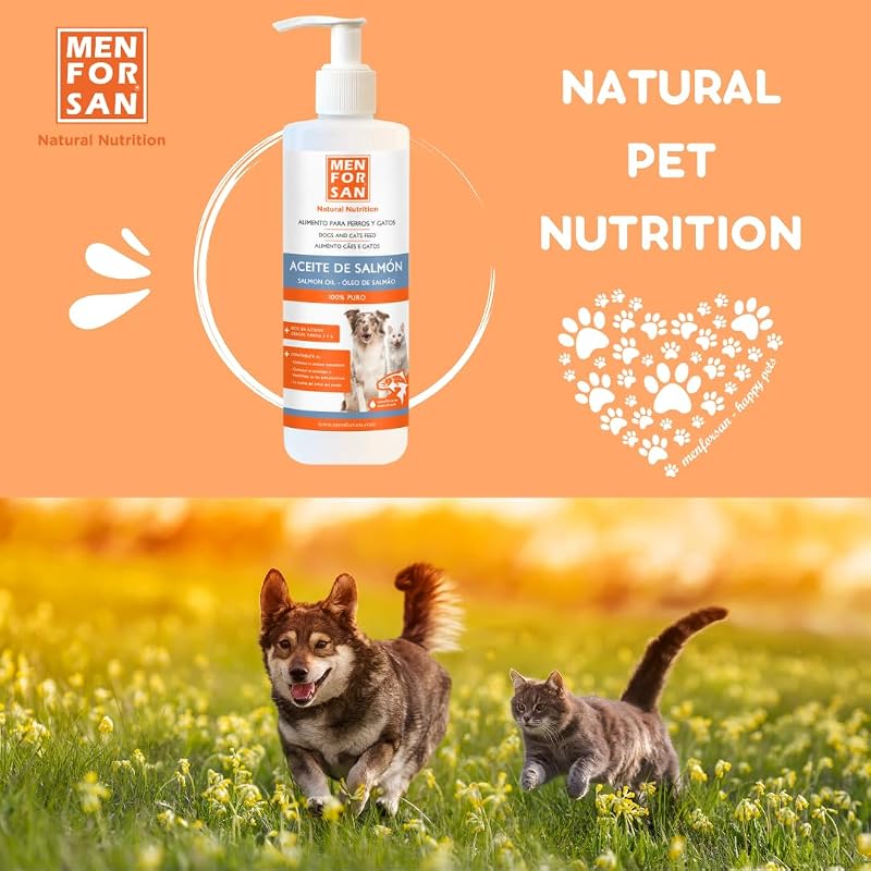 Lachsöl für Hunde und Katzen | Optimiert das Immunsystem | Stärkt Gelenke und Knochen | Reduziert Hautprobleme | 500ml