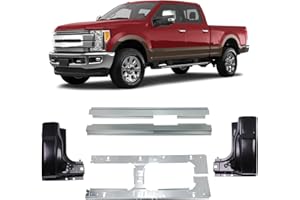 Autoholic Rocker Panel Cab Corner Fit for 1999-2017 Ford Super Duty F250 F350 4 Door Crew Cab Super crew Inner & Outer Full lengh