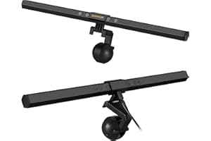 Computer Monitor Light Bar Monitor Mounted Light Lamp PC Screen Light e-Reading LED Task Lamp, 3 Color Modes, USB Powered, No