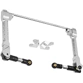 ShareGoo Alloy Rear Sway Bar RC Car Anti-Sway Bar Anti-Roll Mount Swaybar Compatible with Axial Wraith RR10 Bomber 1/10 RC Car (Silver)