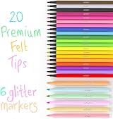 Artworx Girls Stationery Gift Set Colouring Felt Tip Fineliner Gel Pens view 4
