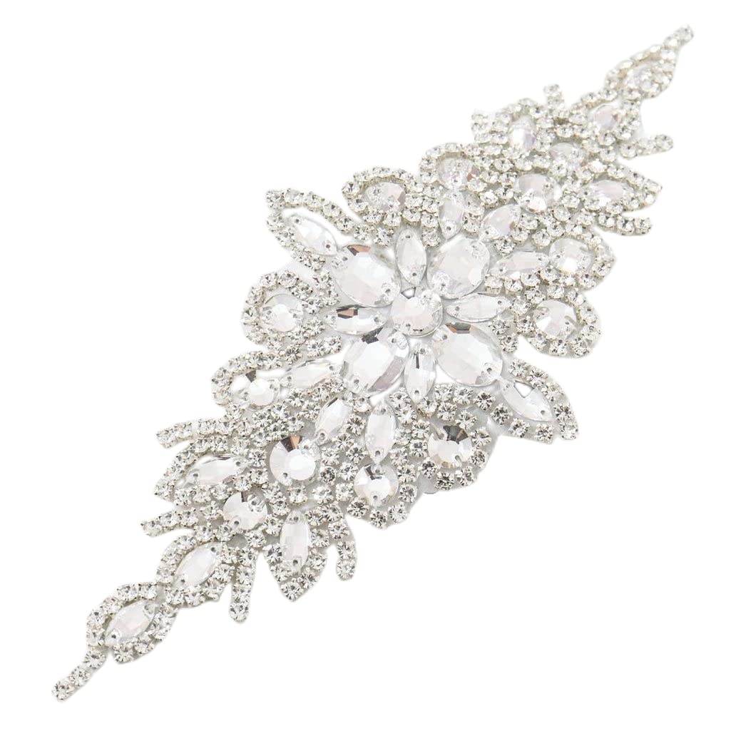 Belt Wedding Rhinestone Applique Glitter Dress Belts Beaded Bridal Sash  Weddi... | eBay