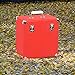 Retround Vintage Retro Vinyl Leather Record Holder Case, LP Storage Carrying Case for 78 RPM, 45 RPM, 33 RPM, Collections Storage Organizer Display Box-12 Inch (Red)