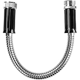 Beaulife Metal Short Garden Hose 1 Foot Connectors, Drainage Hose for Dehumidifier Small Water Hose Extension High Pressure Bib Reel Extender, Drinking Water Hose for RV Outdoor