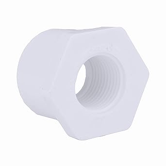 Charlotte Pipe 1 X 1 2 Reducer Bushing Pipe Fitting Spigot X Female Pipe Thread Schedule 40 Pvc Durable Easy To Install And High Tensile For Home Or Industrial Use Single Unit