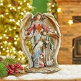 glitzhome 11" H Guardian Angel with Holy