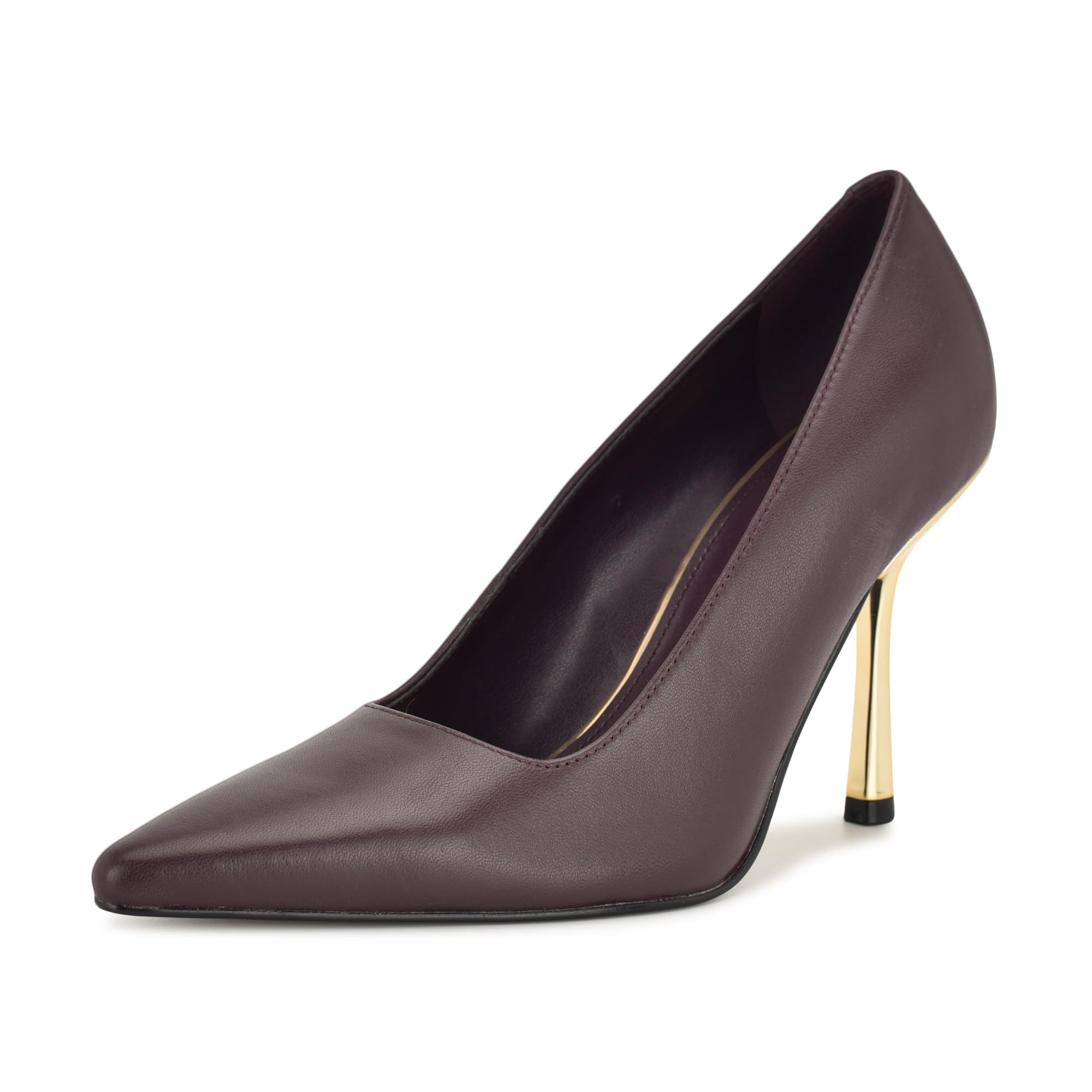 Nine West Women’s Jamiey Pump, Wine Leather 602, 5.5