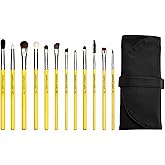 Bdellium Tools Professional Makeup Brush Studio - Eyes 12pc. Brush Set with Roll-Up Pouch