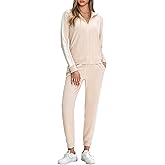 Marvmys Women Tracksuits Set Long Sleeve Full Zip Fall Sets 2 Piece Outfits Jogging Suit Sweatsuits with Pockets