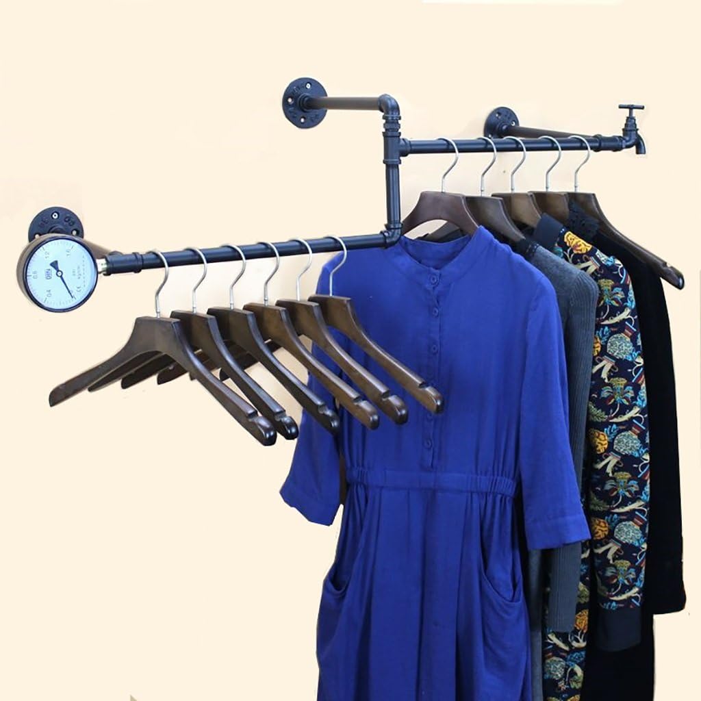 Wall Decoration Clothing Shop Decoration Props Window Display Retro Hangers Faucet Water Pipe Display Stand Mounted Wall Decoration ( Color : B )