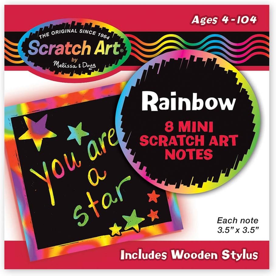 melissa and doug rainbow scratch art