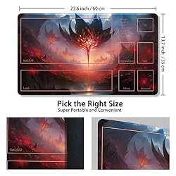 Premium Stitched MTG Playmat with Zones and