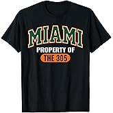 305 Miami Vibes Urban Style Miami Beach Graphic Design T-Shirt