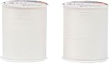 Korbond 320m Sewing Thread 2 x 160m Spools White Polyester Hand Machine
