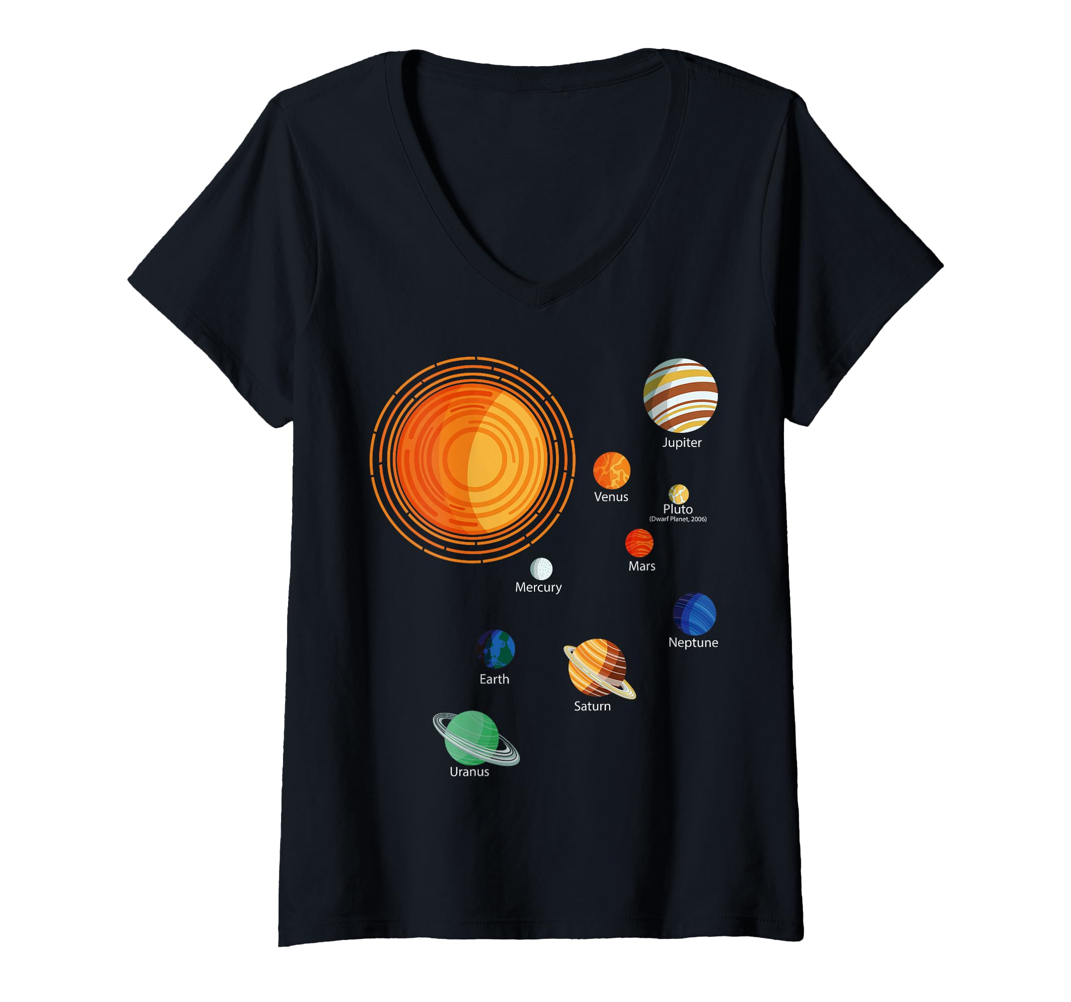 Women's Astronomy Binoculars astrophysics planets science astronomy V-Neck T-Shirt