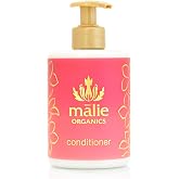 Mālie Organics Conditioner, Plumeria Scent, Daily Hydration for All Hair Types, Green Tea Extract + Avocado Oil, Vegan, 14 oz