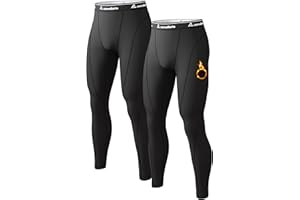 CL CONVALLARIA 1 2 4 Pack Men's Thermal Pants Long Johns Fleece Lined Compression Athletic Leggings Base Layer Bottoms