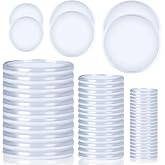 36 Pieces (2",1-3/8",1") Clear Discbound Discs Plastic Binder Rings Expansion Discs Notebooks Planner Discs Binder Accessories Disc Binder System Book Binding Discs for Planner Scrapbooking Supplies