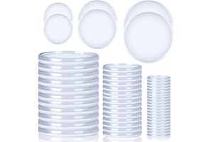 DOSTATNI 36 Pieces (2",1-3/8",1") Clear Discbound Discs Plastic Binder Rings Expansion Discs Notebooks Planner Discs Binder Accessories Disc Binder System Book Binding Discs for Planner Scrapbooking Supplies