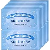 UNIQUE2U 100pcs Disposable Textured Deep Cleaning Teeth Wipes Finger Brush Oral Brush Clean Wipes