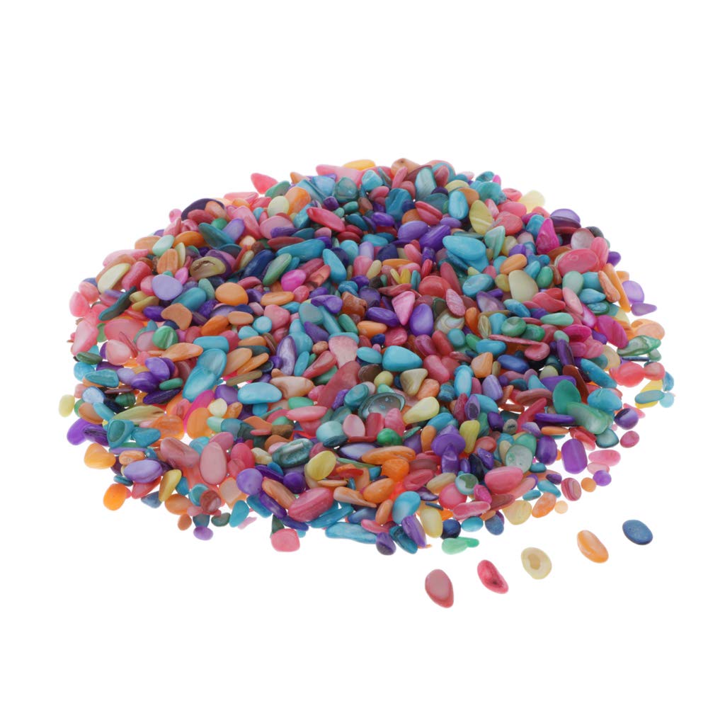 sharprepublic 100g Crystal Tumbled Chips Gemstone Crushed Pieces Irregular Shaped Jewelry Making Home Crafts Projects Flower Pot Fish Tank Decoration Gift - Colored