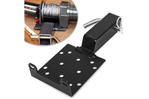 HEDDAY Winch Mount Plate with 2-inch Receiver,𝑼𝒏𝒊𝒗𝒆𝒓𝒔𝒂𝒍 Trailer Winch Mount Bracket for ATVs, UTVs, Trailer,Truck, Lawn and Garden Equipment(3600 lbs)