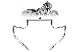Kinglemc Crash Bar Engine Guard Highway Bar for Harley Davidson Touring Road Glide Road King Street Glide Electra Glide CVO and Trike Models 09-25 (Silver)