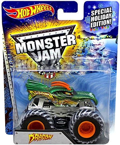 Hot Wheels Monster Jam Special Holiday Edition Dragon Truck 2014
