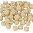 uxcell 50Pcs 9mm Silicone Beads, Round Loose Rubber Bead Bulk Focal Beads for DIY Keychain Pens Bracelets Jewelry Making (Oatmeal Yellow)