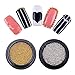 BlueZOO 4 Boxes/set Mini Steel Ball Caviar Beads 3D Nail Decoration Gold Silver Champagne White Studs Manicure Nail Art Accessories