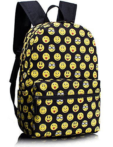 Backpacks for Kids, Emoji Backpack Light Daypack School Bag Shoulder Bags Bookbags by Leaper
