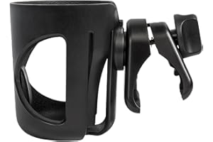 Stroller Cup Holder, 360 Degrees Rotation Bike Cup Holder, Stroller Cup Holder, Large Caliber Designed Cup Holder for Walker,