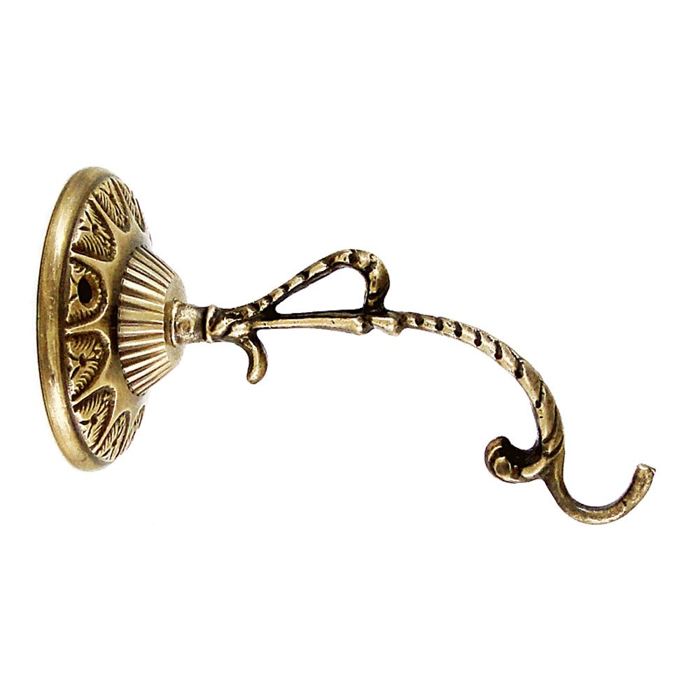 NKlaus hook for oil lamp holder antique brass handmade 2793 — image 1